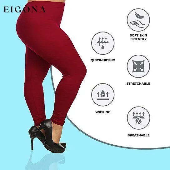 2-Pack: Plus Size Women's Ultra-Soft High Waisted Leggings