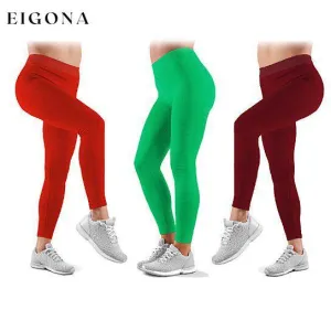3-Pack: Ultra-Soft High Waisted Capri Leggings