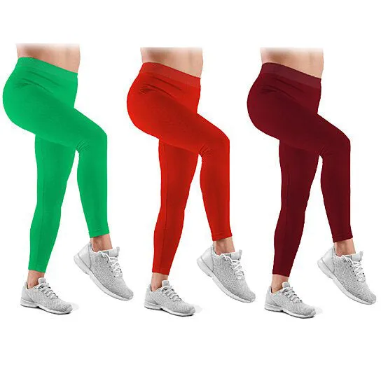 3-Pack: Ultra-Soft High Waisted Capri Leggings