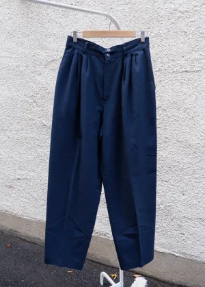 90s Classic Navy High-Rise Trousers - 30