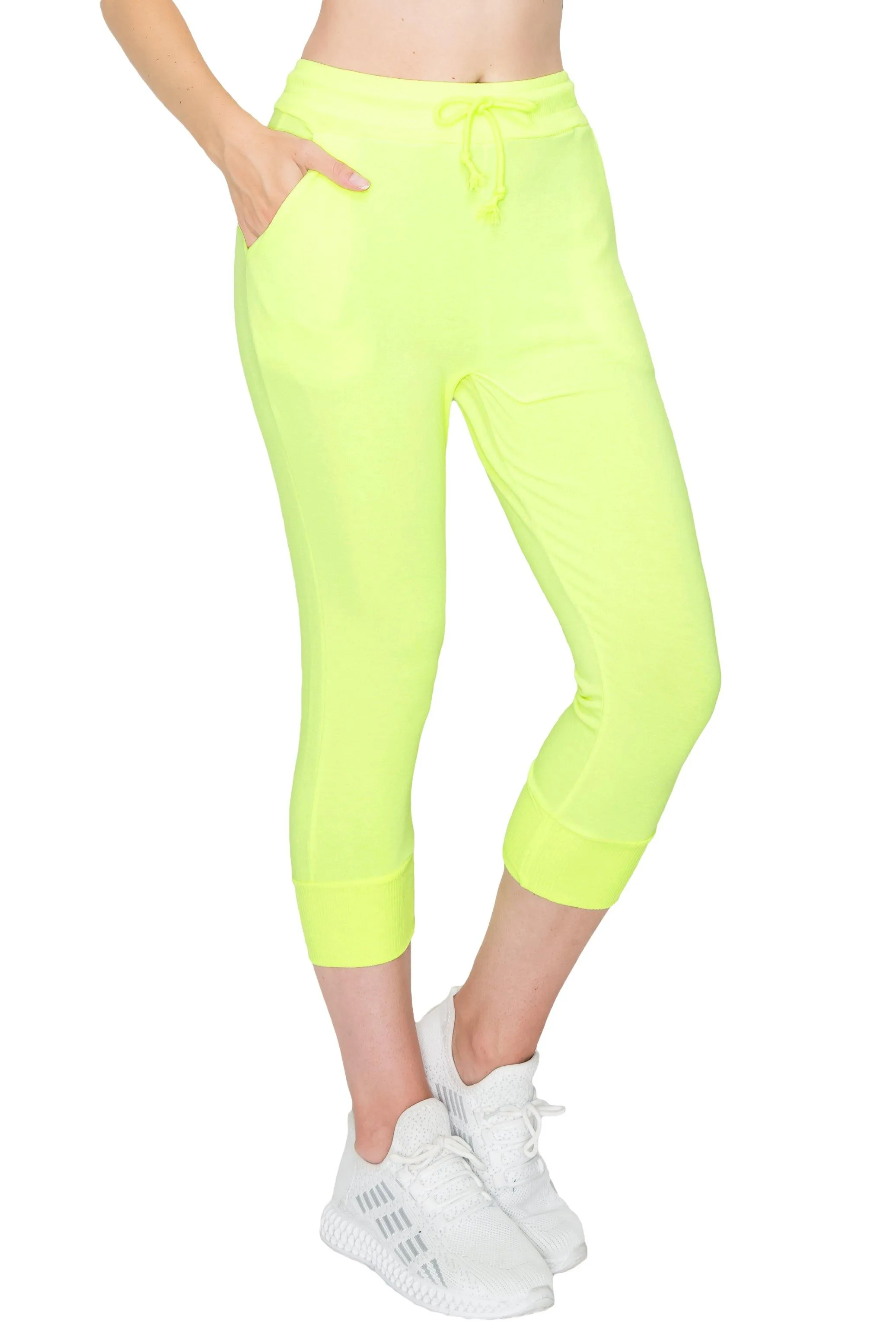 ALWAYS Women's Capri Jogger Pants - Premium Soft Lightweight Solid Soft Stretch Pockets Sweatpants