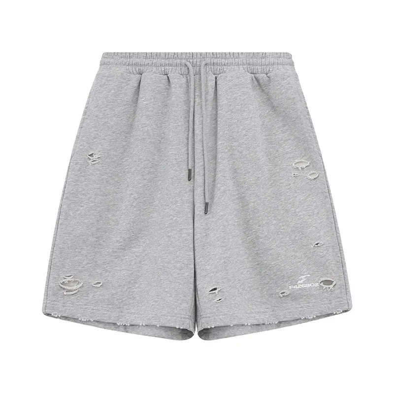 American Edging Distressed Shorts