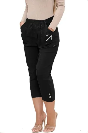 Black Women's Capri Trousers