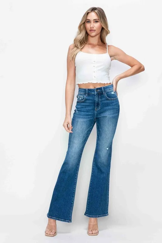Blue Zone Planet |  bytos Full Size High Rise Bootcut Jeans with Pockets