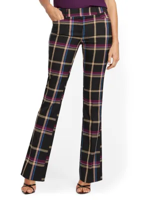 Bootcut Pant - Modern Fit - Plaid - 7th Avenue