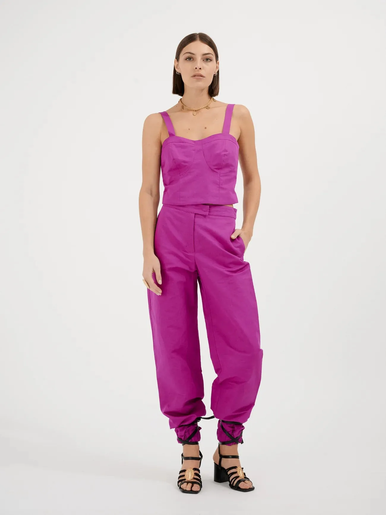 Fete Imperiale - Bernadette Trousers: Fuchsia
