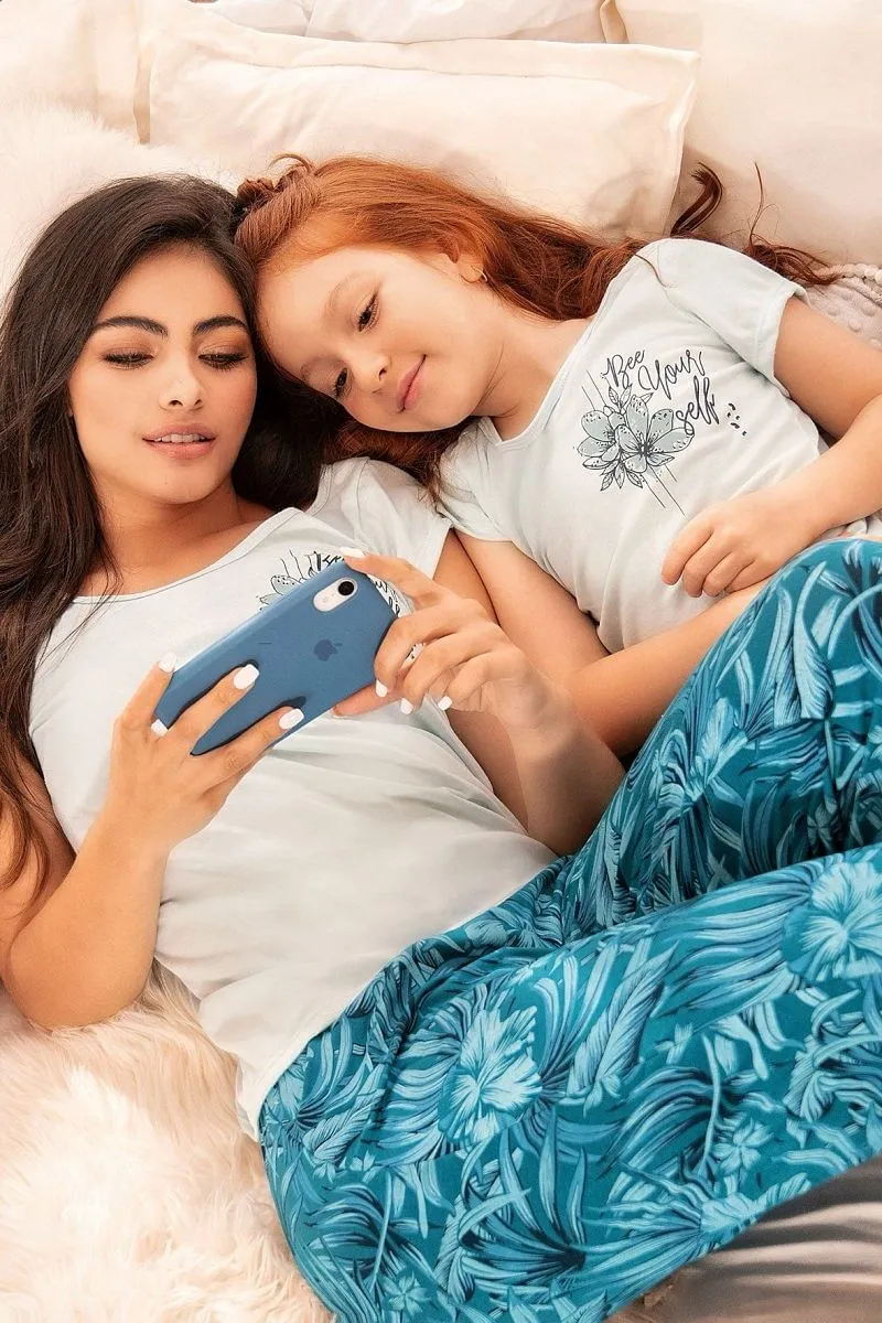 Gianna Girls | Floral Sleep Pant & Tee Mommy & Me Matching Set