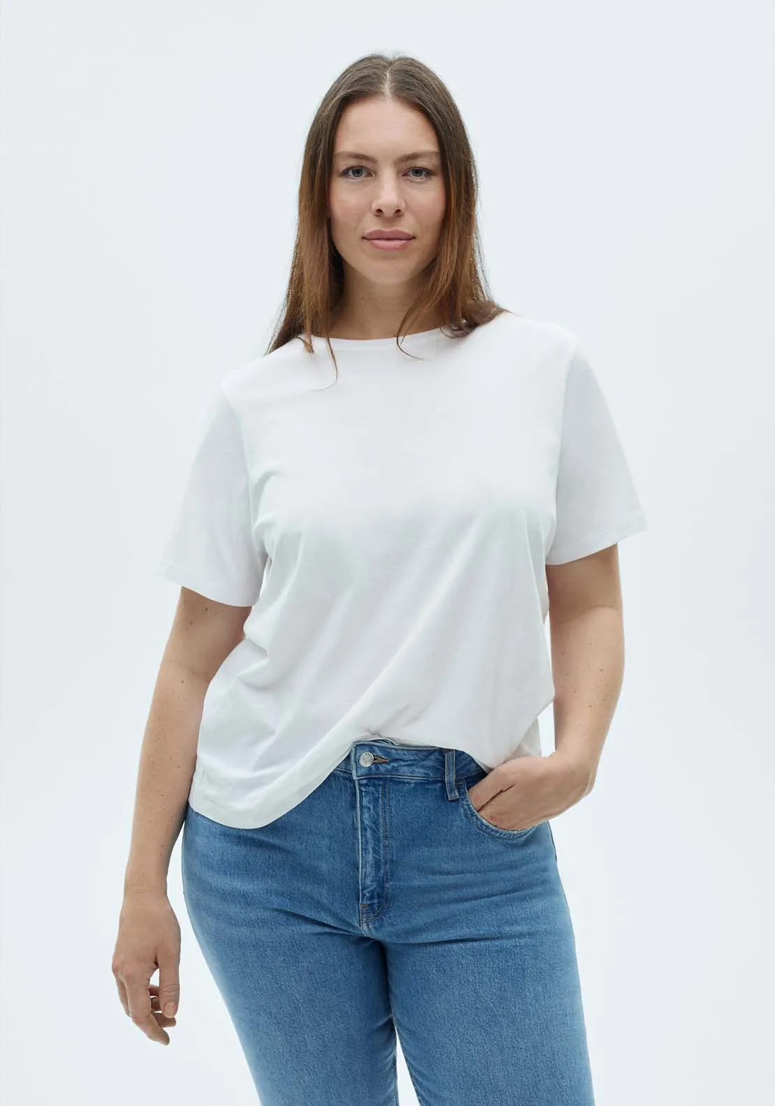 High-waist balloon jeans - Open Blue