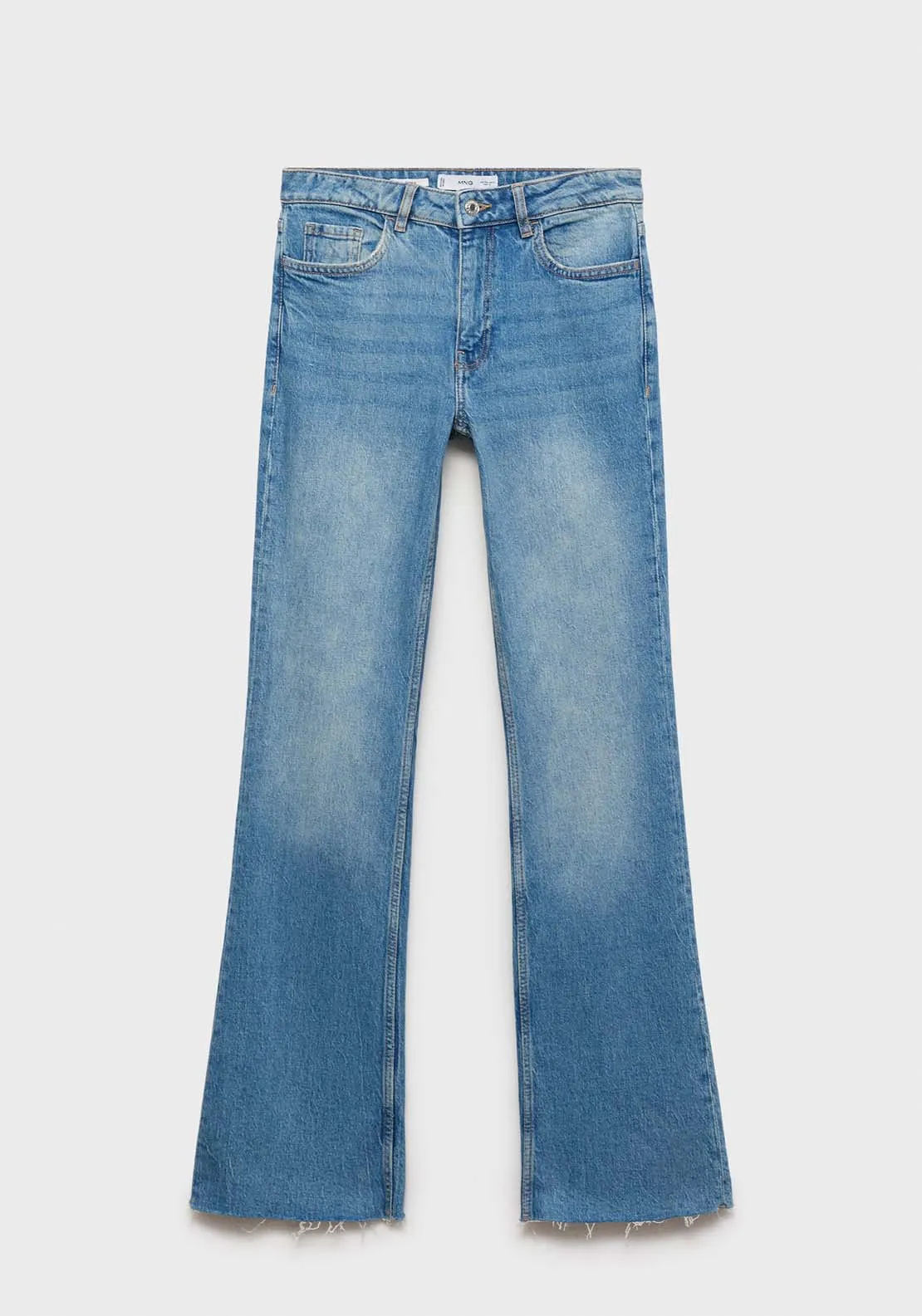 High-waist balloon jeans - Open Blue