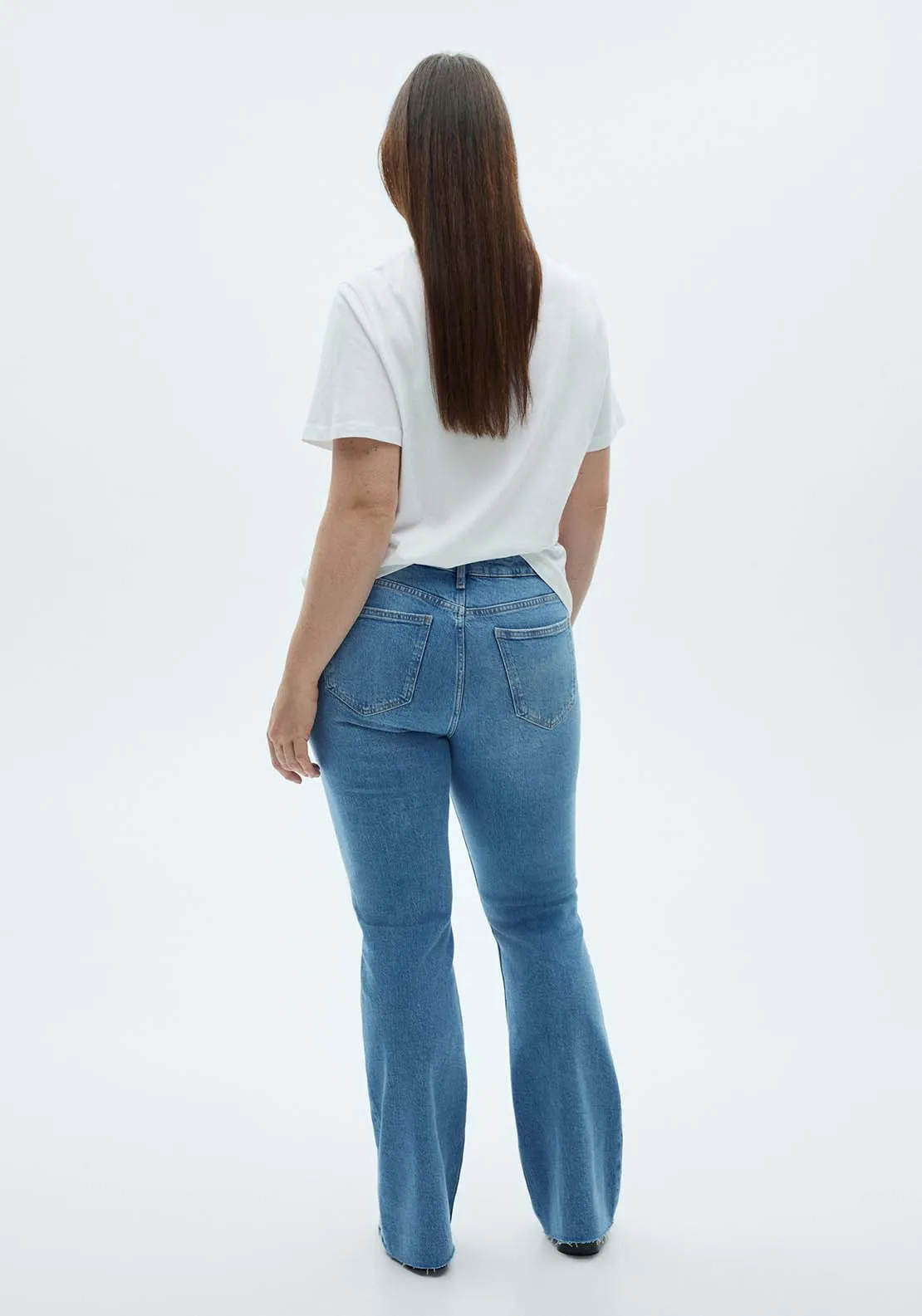 High-waist balloon jeans - Open Blue