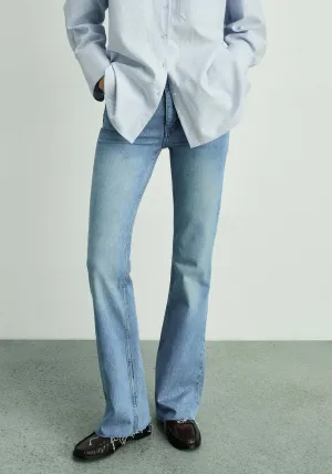 High-waist balloon jeans - Open Blue