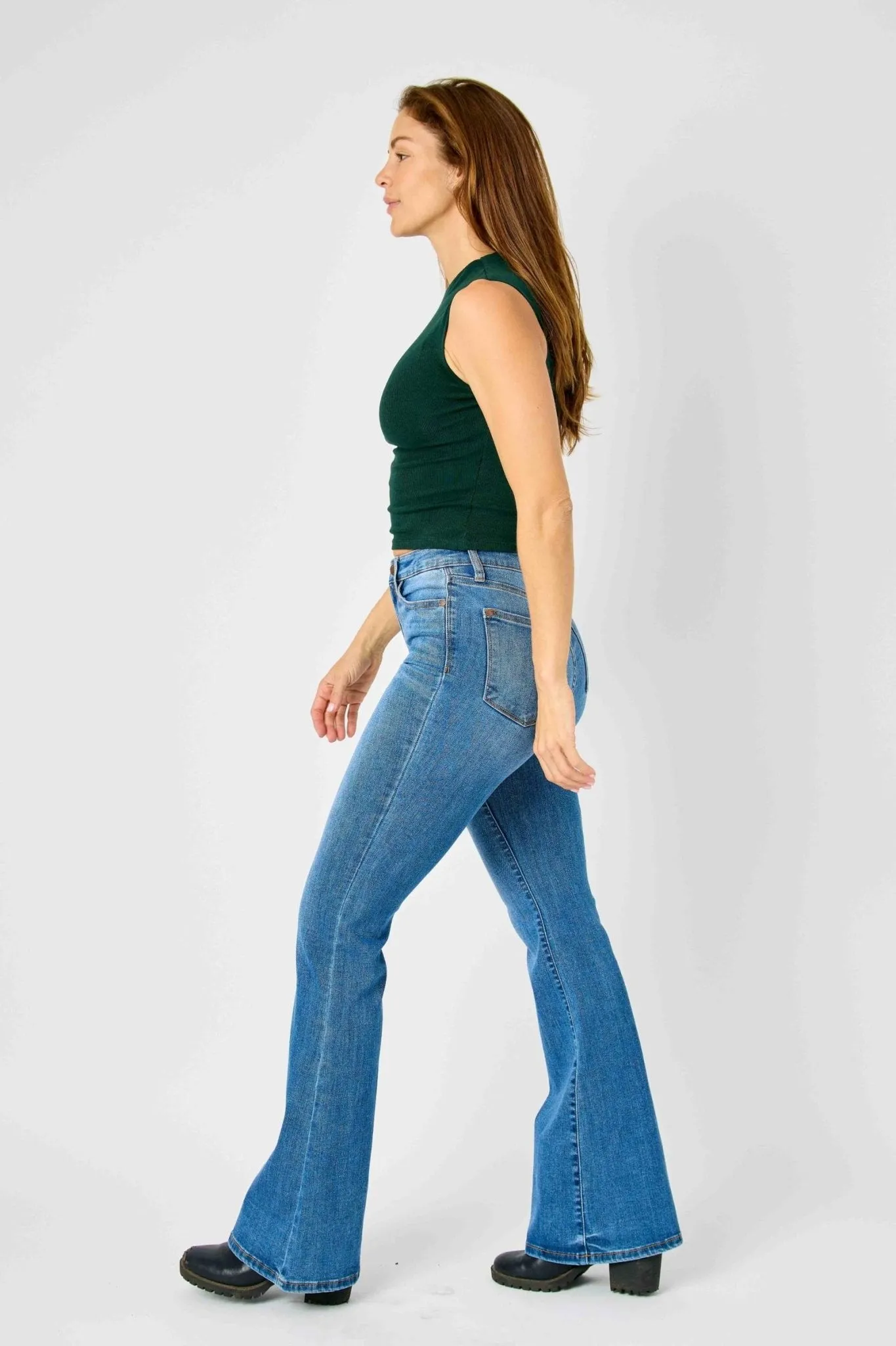 Judy Blue Harlow High Rise Mini Flare Jean
