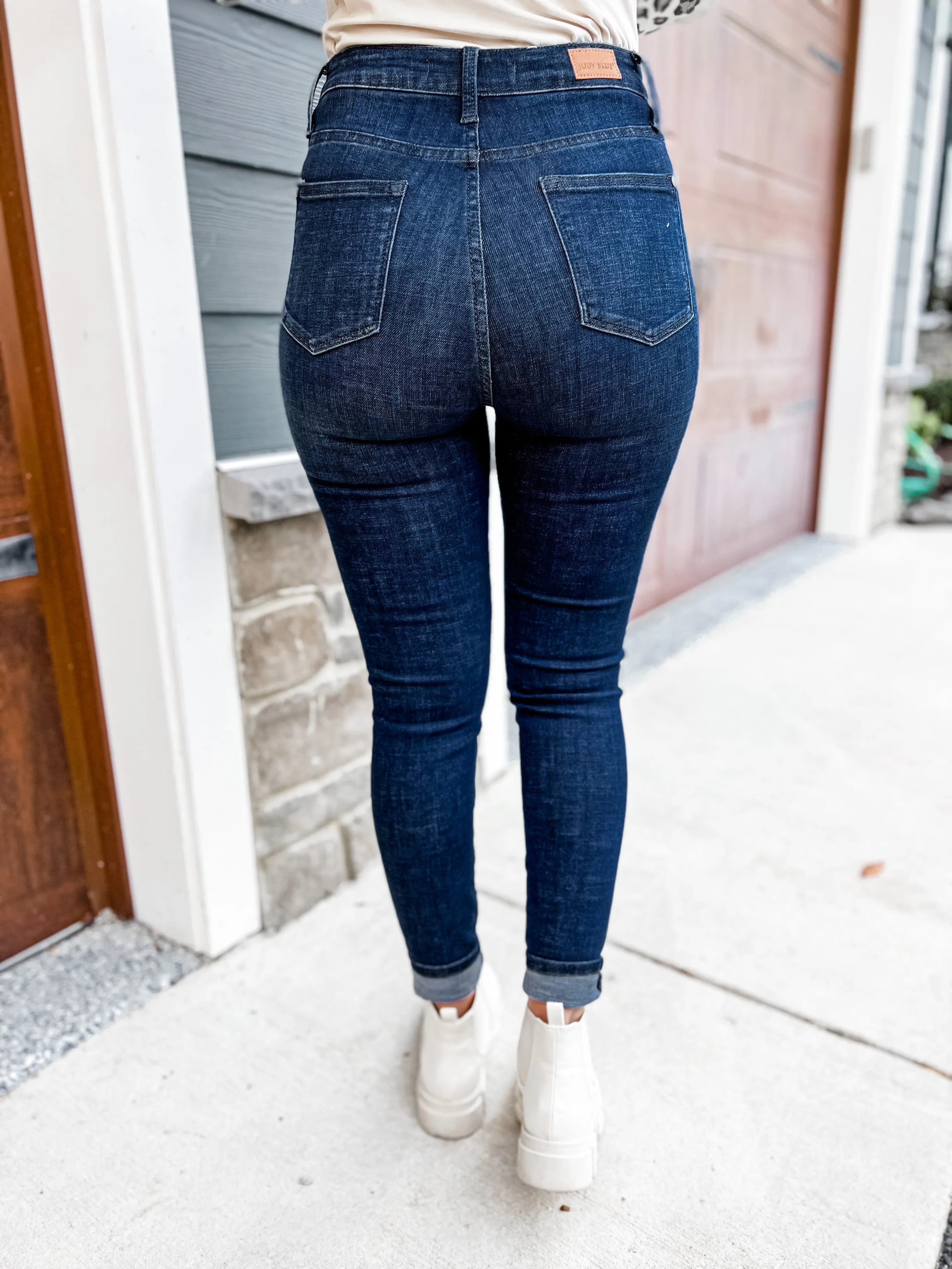 Judy Blue Non-Distressed Super Dark Tummy Control skinny