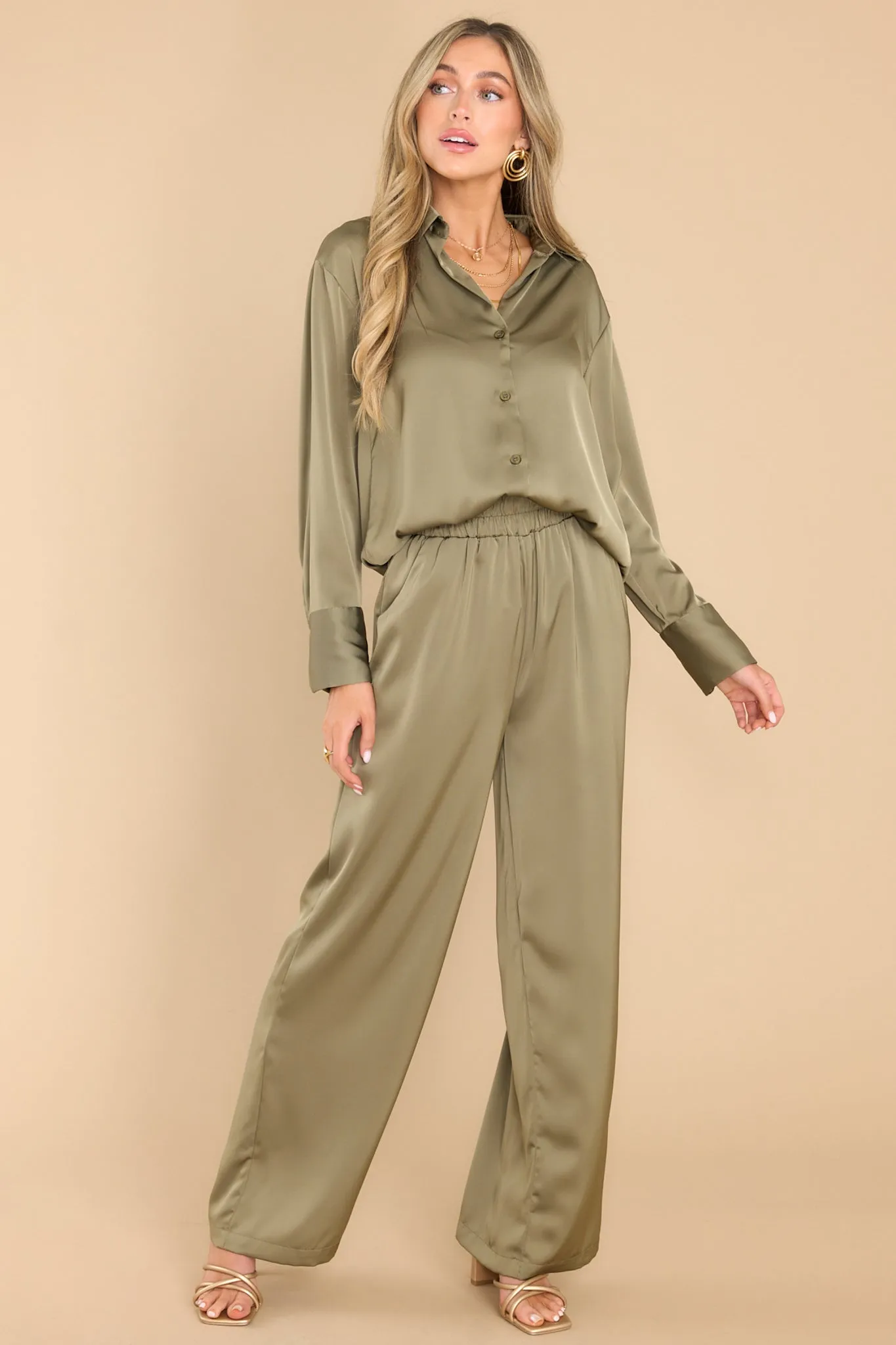 Little Miss Perfect Olive Green Pants