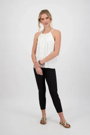 Macjays Paris Cargo Capri Pants Black
