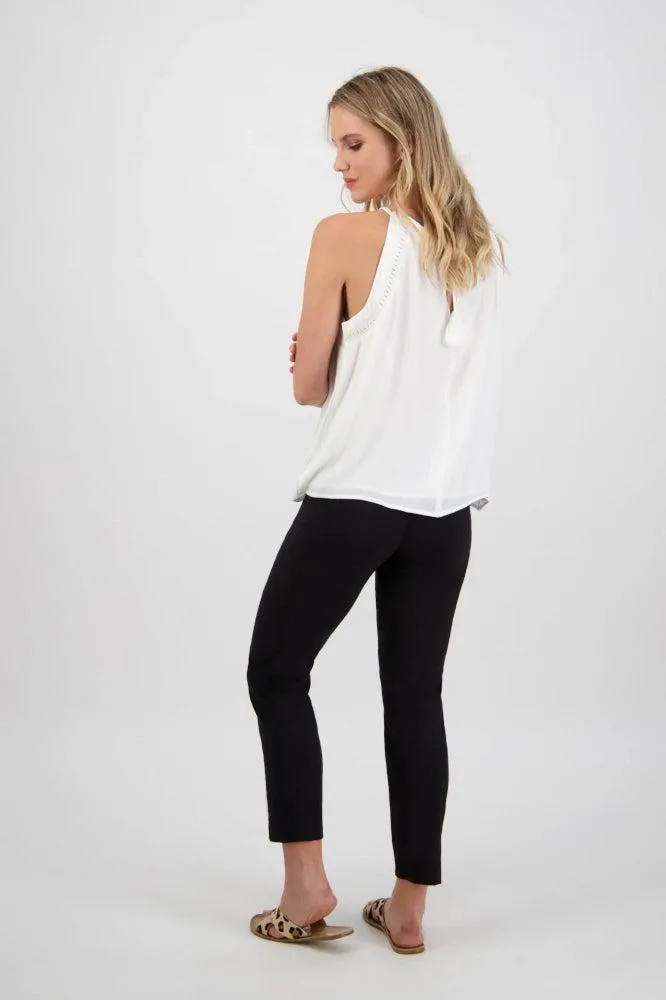 Macjays Paris Cargo Capri Pants Black