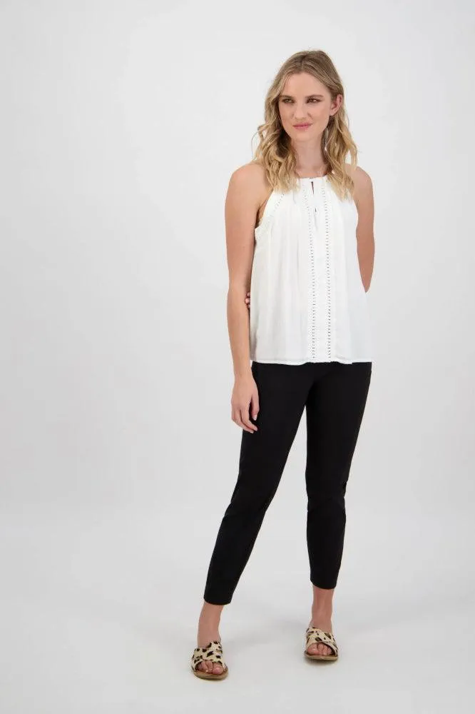 Macjays Paris Cargo Capri Pants Black