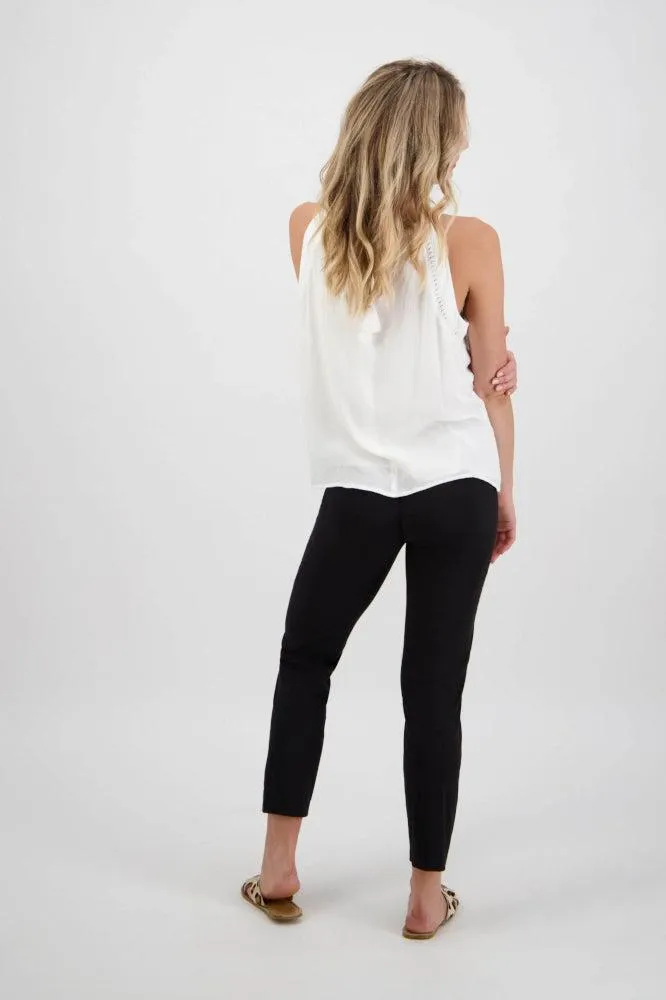 Macjays Paris Cargo Capri Pants Black