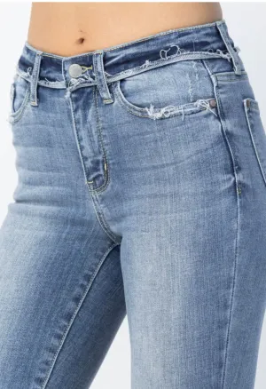 Mid Rise Release Waistband Skinny