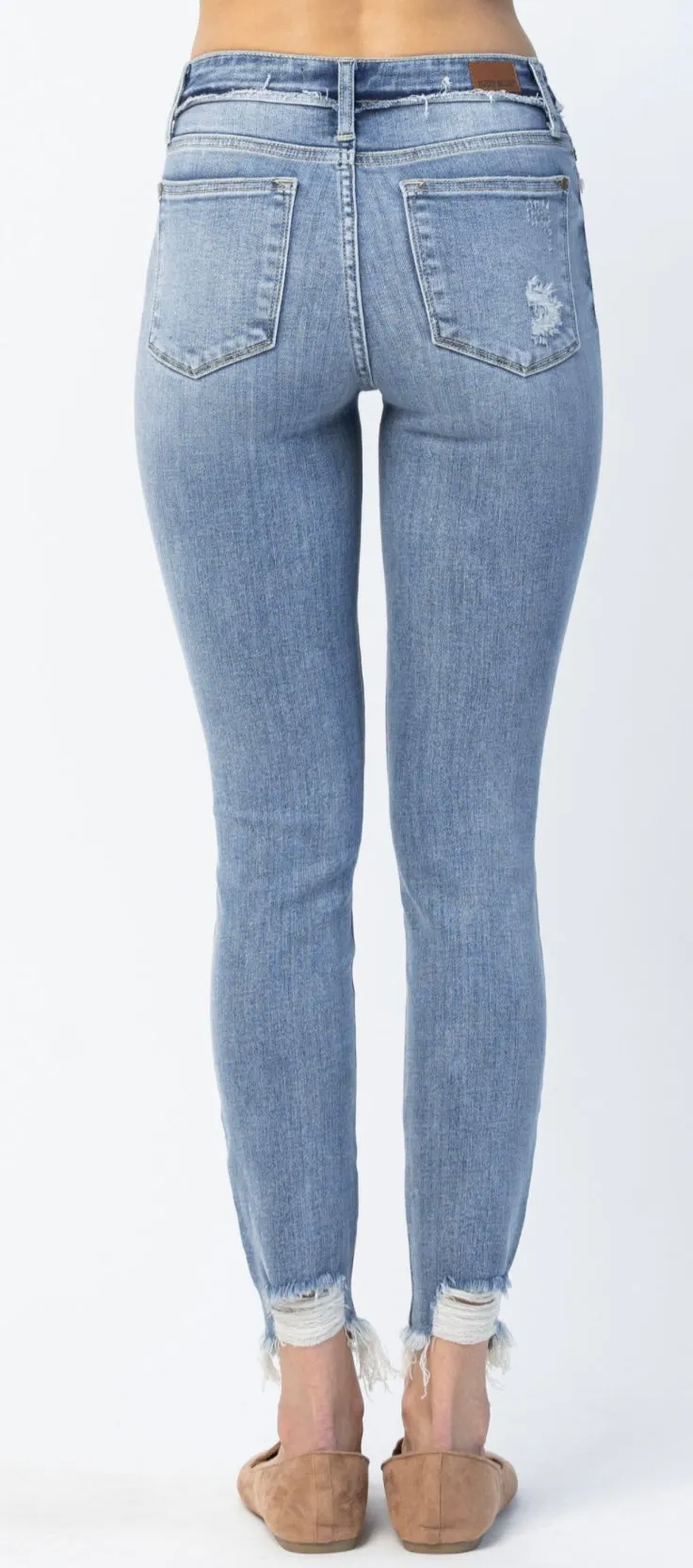 Mid Rise Release Waistband Skinny