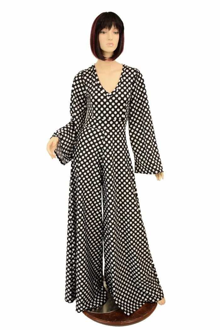 Polka Dot Wide Leg Jumpsuit