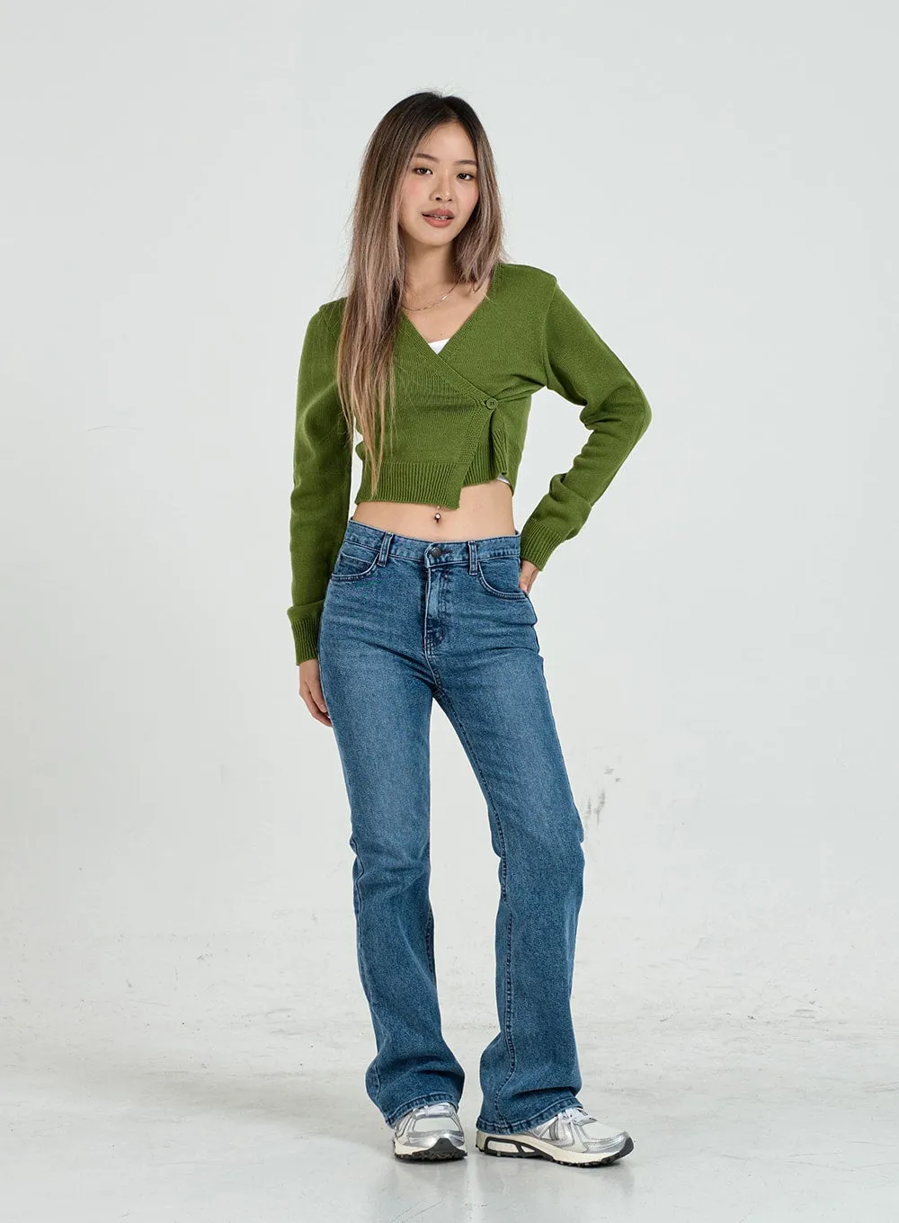 Semi Bootcut Denim Pants CO12
