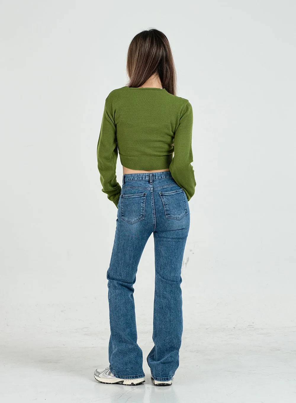 Semi Bootcut Denim Pants CO12