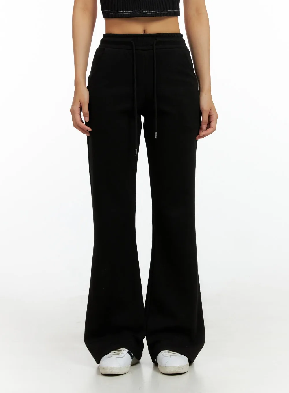 Slim Banded Bootcut Pants IL419