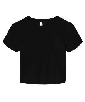 Solid Black Blend - Women’s micro rib baby t-shirt