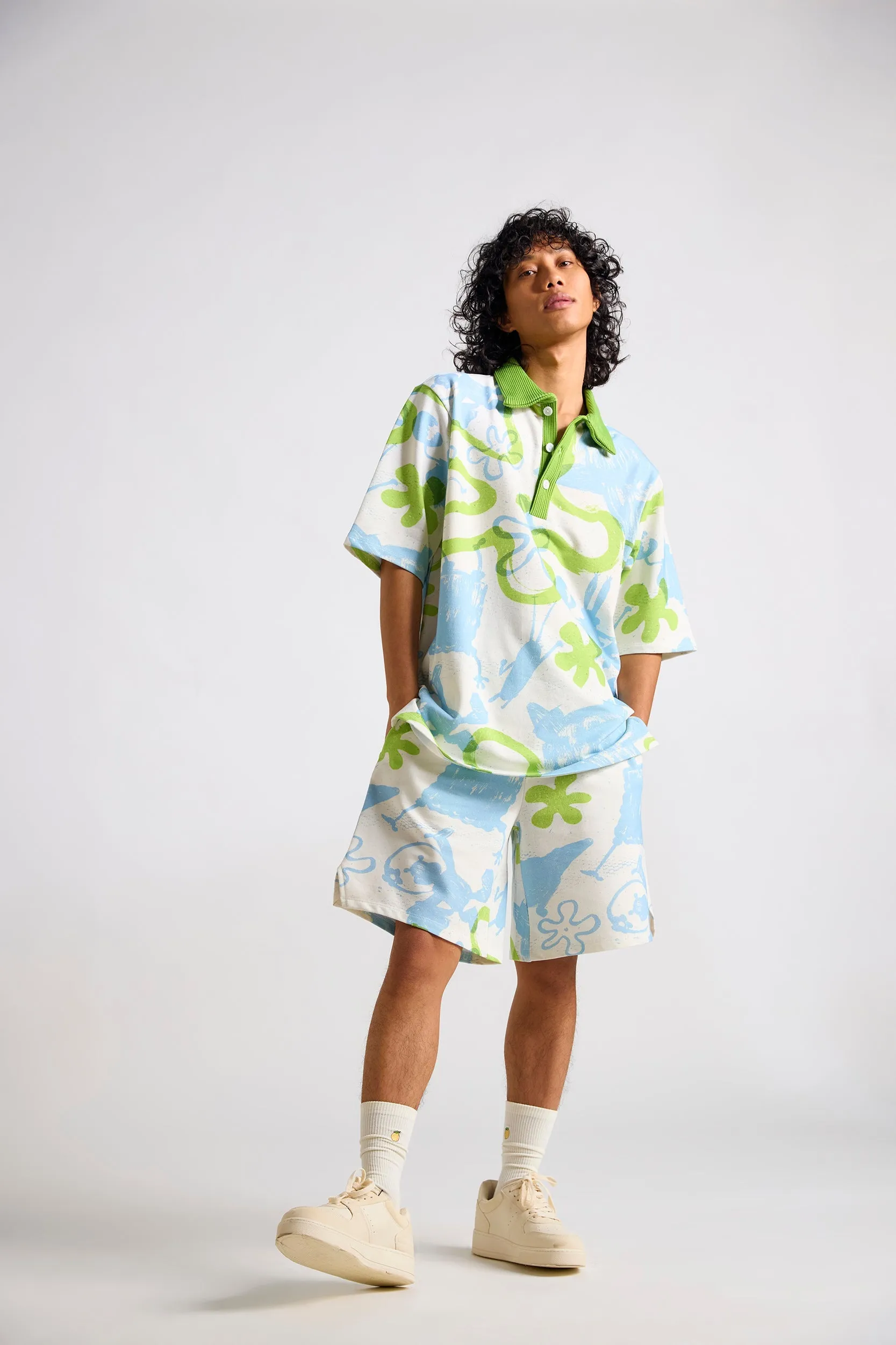 Spongebob Printed Men's Bermuda Shorts