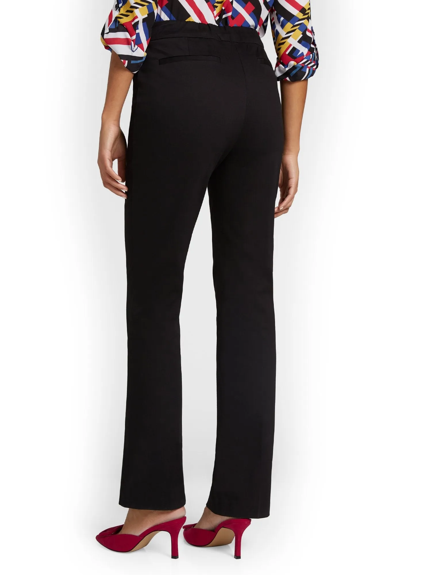 Tall High-Waisted Pull-On Bootcut Pant - NY&Chic Collection