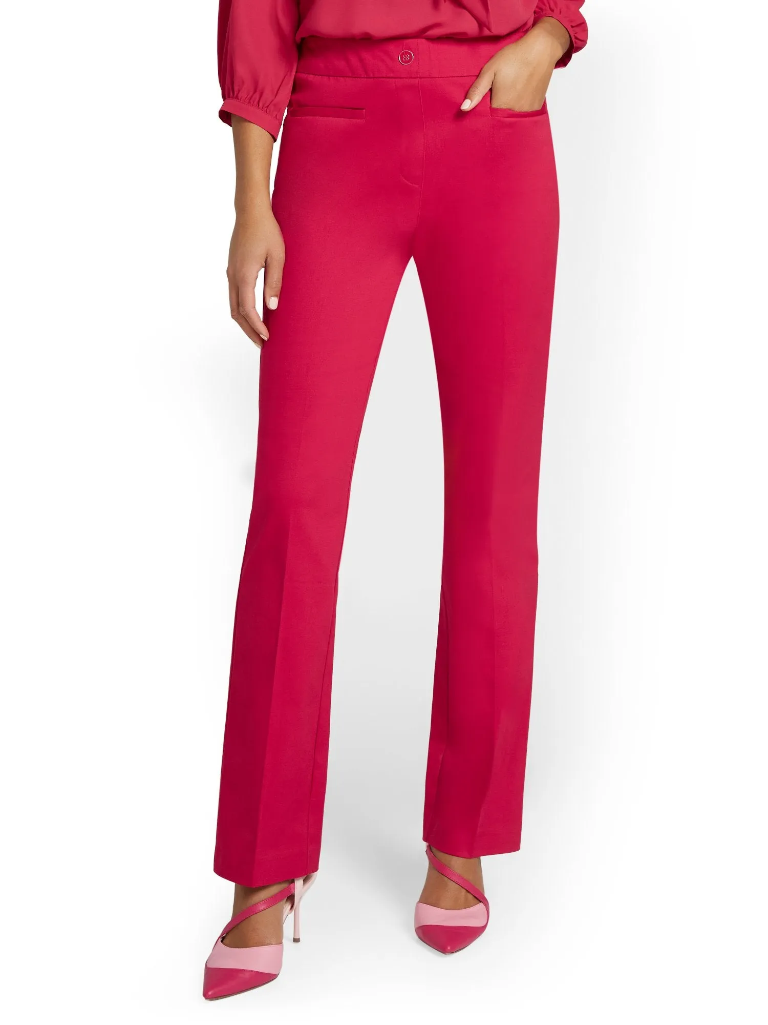 Tall High-Waisted Pull-On Bootcut Pant - NY&Chic Collection
