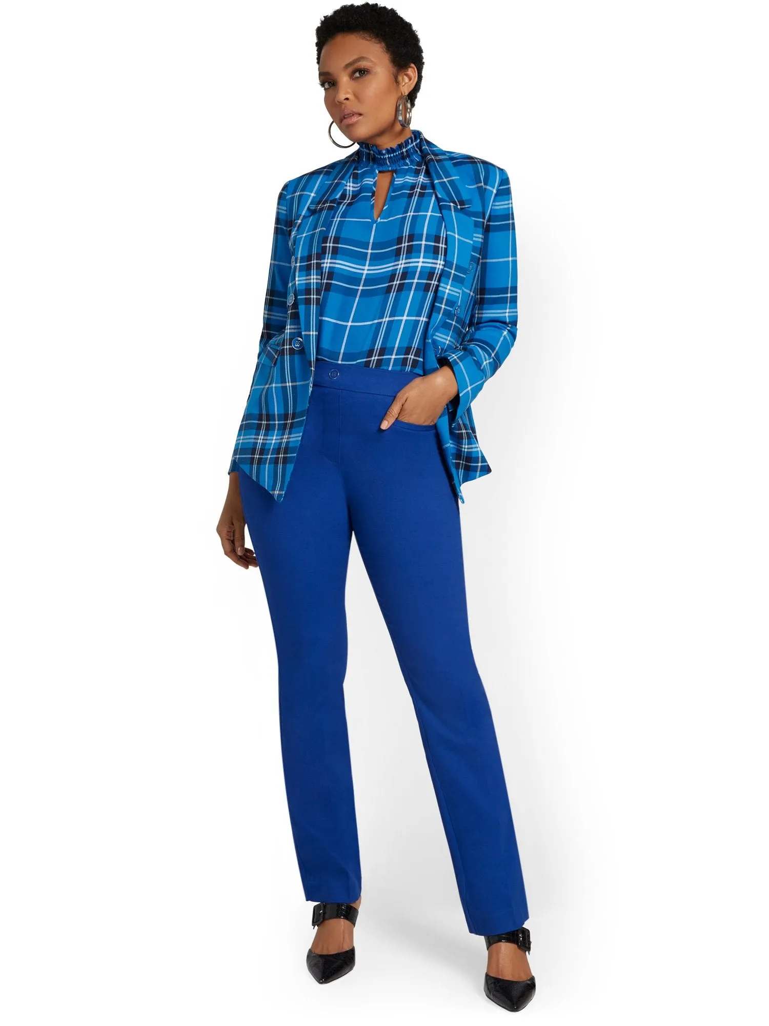 Tall High-Waisted Pull-On Bootcut Pant - NY&Chic Collection