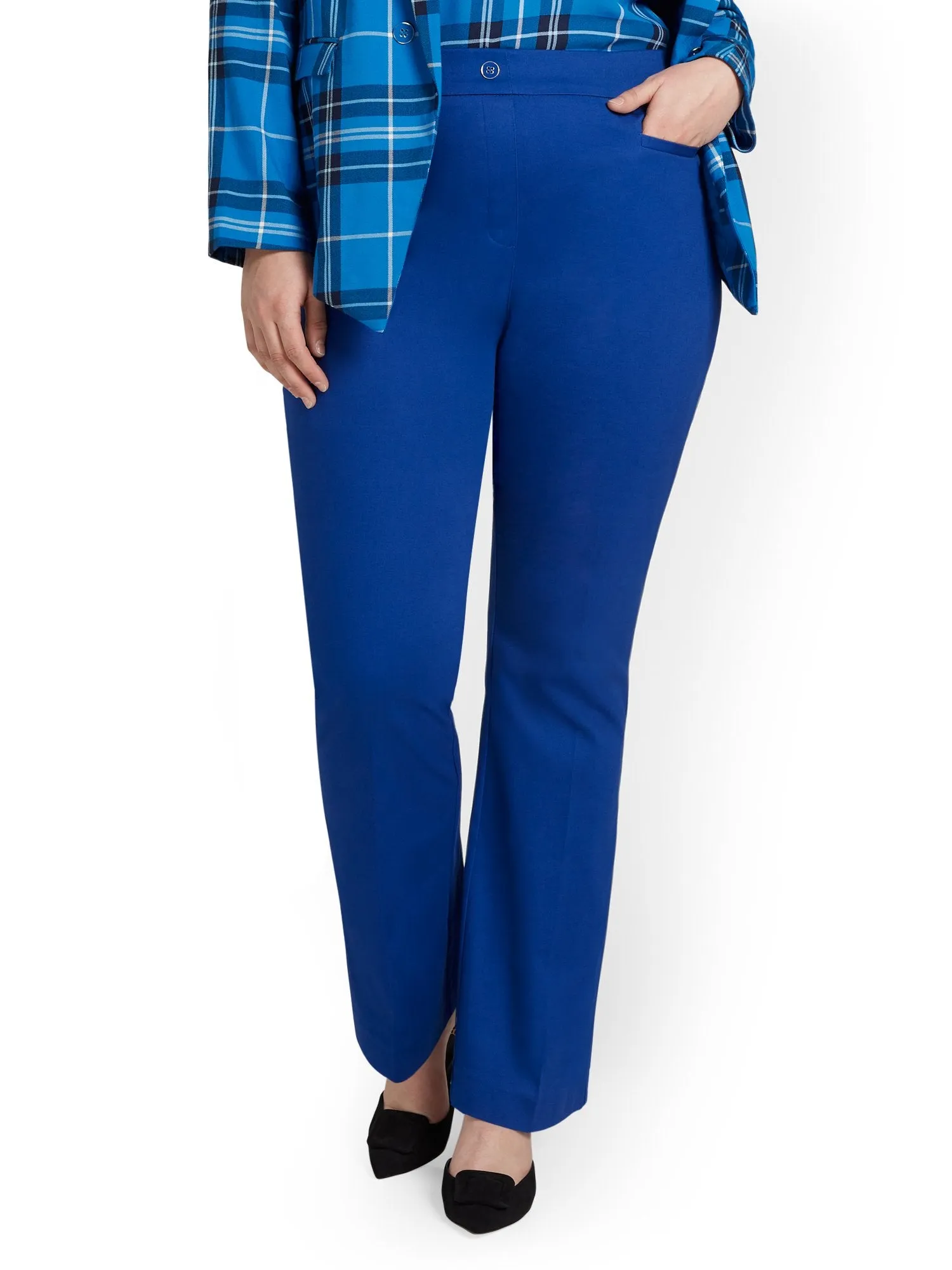 Tall High-Waisted Pull-On Bootcut Pant - NY&Chic Collection