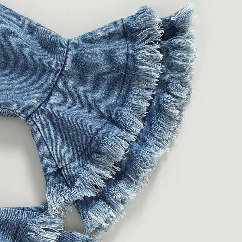 Tassel Flared Jeans Baby Set