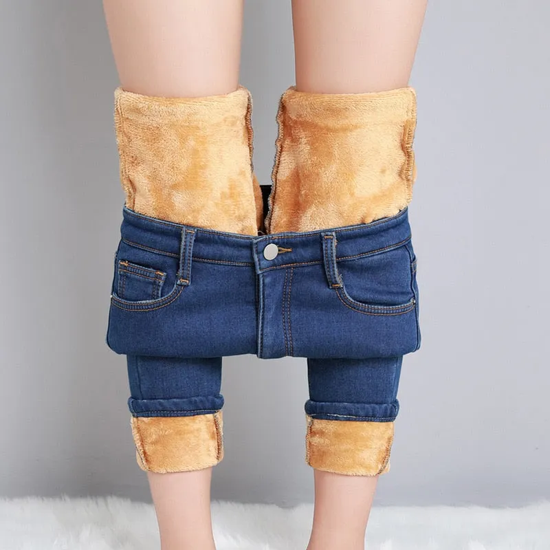 Winter Thermal Jeans Cozy Snow-Ready Denim