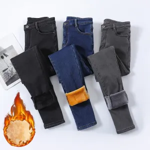 Winter Thermal Jeans Cozy Snow-Ready Denim